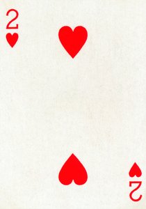 2 de Copas de um baralho de cartas de baralho Goodall & Son Ltd., c1940 de Unbekannt