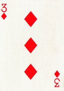3 de ouros de um baralho de cartas de baralho Goodall & Son Ltd., c1940 de Unbekannt
