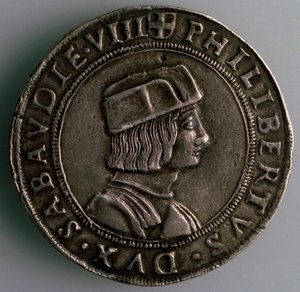 4-Testoon. Ducado Sabóia, Itália, Anverso: Philibert II, Duque de Sabóia, 1497-1504 de Unbekannt