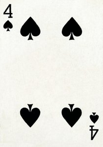 4 de espadas de um baralho de cartas de baralho Goodall & Son Ltd., c1940 de Unbekannt