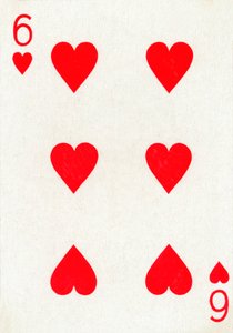 6 de Copas de um baralho de cartas de baralho Goodall & Son Ltd., c1940 de Unbekannt