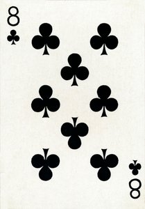 8 de clubes de um baralho de cartas de baralho Goodall & Son Ltd., c1940 de Unbekannt