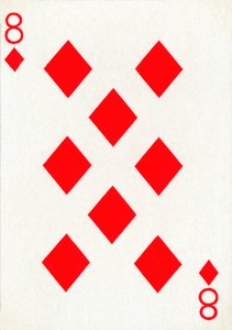 8 de ouros de um baralho de cartas de baralho Goodall & Son Ltd., c1940 de Unbekannt