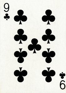 9 de clubes de um baralho de cartas de baralho Goodall & Son Ltd., c1940 de Unbekannt