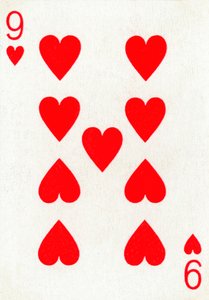 9 de Copas de um baralho de cartas de baralho Goodall & Son Ltd., c1940 de Unbekannt