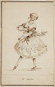 Uma dançarina de balé, Mademoiselle Leclerc de Unbekannt