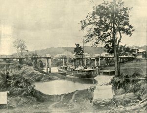Uma ponte em Lismore, 1901. de Unbekannt