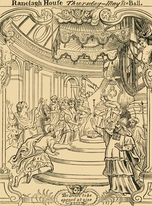 Um cartão de convite para Ranelagh, c1876. de Unbekannt