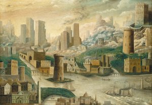 Uma Cidade da Fantasia, meados do século XIX. de Unbekannt