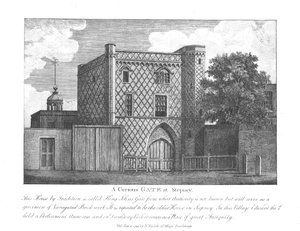 Um portão curioso em Stepney, 1791 de Unbekannt