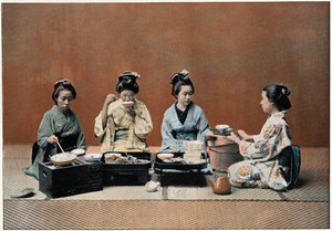 Uma sala de jantar, c1890 de Unbekannt