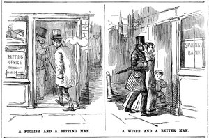 Um homem tolo e apostador e um homem sábio e melhor, 1852 de Unbekannt