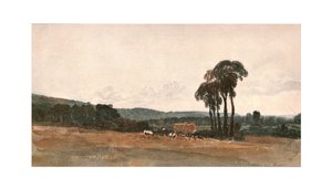 Uma cena da colheita - um esboço ao ar livre, c1900. de Unbekannt