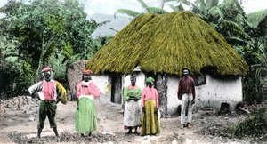 Uma vila jamaicana, c1900s de Unbekannt
