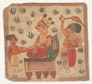 Um rei sentado no seu trono, 1725. de Unbekannt