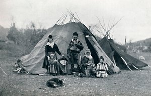 Um acampamento na Lapônia, 1912 de Unbekannt