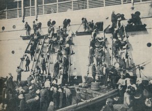 Um novo método de carvão no porto de Yokohama, 1936 de Unbekannt