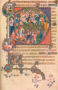 Página do Egalton Bohun - Horas de Saltério, 1370, 1937 de Unbekannt