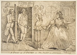 A Peep at St. Peter or The Poet in a Pickle, 23 de julho de 1789. de Unbekannt
