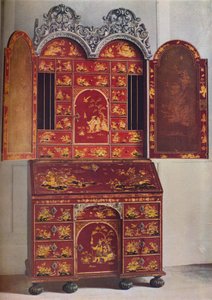 Um armário de laca vermelha, c1685, 1936 de Unbekannt