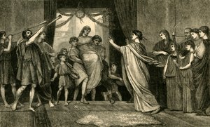 Um casamento romano. - Brides Home Coming, 1881. de Unbekannt