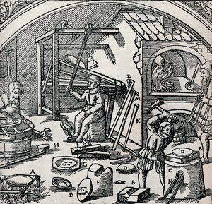 Uma refinaria de prata, 1556, 1917 de Unbekannt