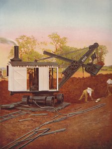 Uma escavadeira a vapor trabalhando na extensão do tubo de Edgware, 1926 de Unbekannt