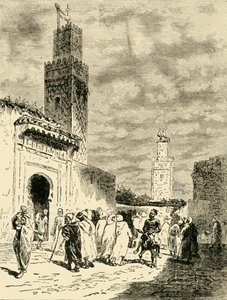 A Street in Fez, 1890.    de Unbekannt