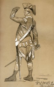 Um estudo para os tumultos de Gordon, 1879 1899 de Unbekannt