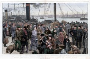 Um Estudo da Vida em Princes Landing Stage, Liverpool - Destruído pelo Fogo 28 de julho de 1874 de Unbekannt