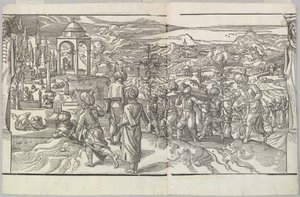 Um funeral turco do friso Ces Moeurs et fachons de faire de Turcz Customs and Fas..., 1553. de Unbekannt
