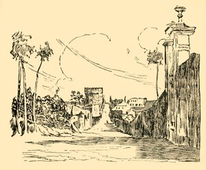 Uma visão da maneira Appian como é hoje, c1930. de Unbekannt