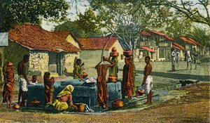 Uma aldeia na Presidência de Bombaim, 1906 de Unbekannt