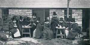 Uma festa de chá galesa, 1912 de Unbekannt