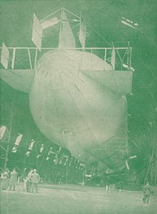 Um Zeppelin em casa, c1917 1919 de Unbekannt