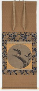 Um pássaro em um toco de bambu, período Momoyama, 1568-1615. de Unbekannt
