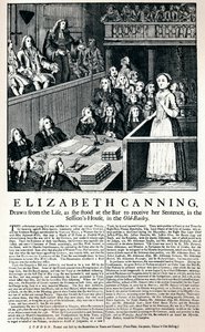 Uma grande parte da reportagem de 1754 sobre o caso de Elizabeth Canning, 1915 de Unbekannt