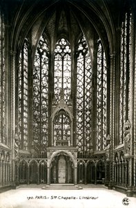 Um interior da capela, Paris, França, século XX de Unbekannt