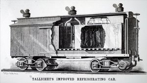 Um vagão ferroviário refrigerado de Unbekannt