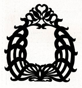 Um design para um porta-retrato intitulado Sixpence, 1898 de Unbekannt