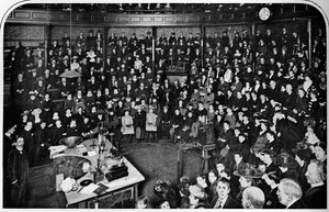 Uma palestra na Royal Institution, Londres, c1903 1903 de Unbekannt
