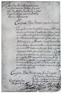 Uma carta da Companhia Holandesa das Índias Orientais a Willem Adriaan van der Stel, século XVIII 1931 de Unbekannt