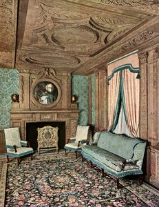 Uma sala de estar durante o reinado de Luís XIII, Hôtel Marion du Fresne, Saint-Malo, França, 1938 de Unbekannt
