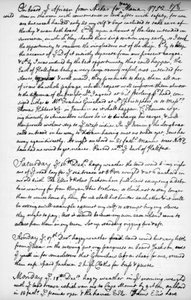 Uma página do diário de John Newton, 1750-1754 1965 de Unbekannt