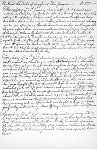 Uma página do diário de John Newton, 1750-1754 1965 de Unbekannt