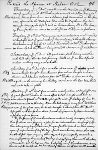 Uma página do diário de John Newton, 1750-1754 1965 de Unbekannt