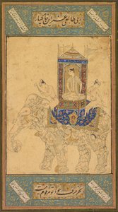 Um príncipe montado em um elefante composto, c. 1590 de Unbekannt
