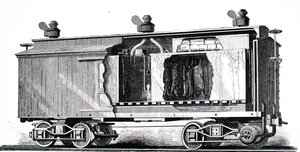 Um vagão ferroviário refrigerado. de Unbekannt