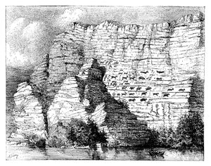 Uma inscrição de pedra nas margens do rio Yenisei, 1895 de Unbekannt