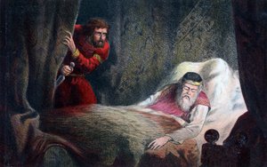 Uma cena de Macbeth, século XVII de Unbekannt